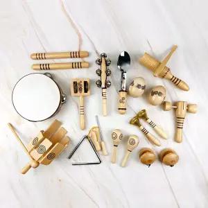 므몽 프리미엄 원목 리듬악기세트 13종 유아 아기 어린이 장난감 놀이 어린이 유치원 멀티 교구