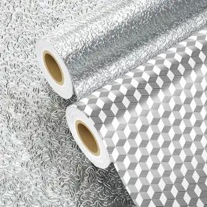 주방시트지 접착식 알루미늄 호일시트 미세엠보 오염방지시트 가스렌지청소 방염 5M