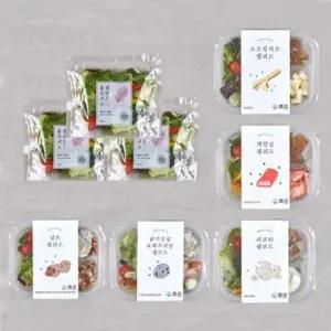 홀리셔스 토핑 샐러드 5종5팩 set+파우치3팩