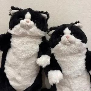 아트박스/콤비니 선레몬 무릎인형 잠자는쓰야쓰야 턱시도 고양이인형