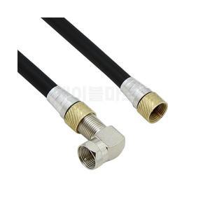 MACK D51 ㄱ자 꺾임 TV 안테나선 10M RF 동축 케이블 유선방송 UHD 연결선