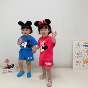 연우몰 유아 아동 여름 디즈니 미키와친구들 상하 세트