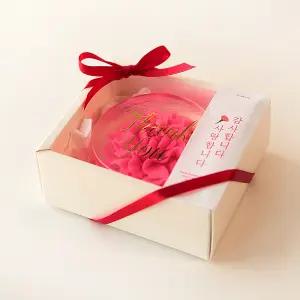 카네이션 천연수제비누 1구 어버이날 스승의날 선물 핑크색상 세안 답례품 단체주문