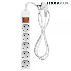 대현써지오 모노케어 5구 10A 메인스위치 멀티탭 (3m) /밀알