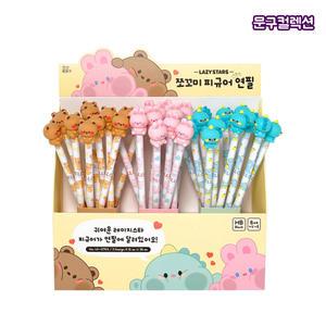 쪼꼬미 피규어 지우개 연필 (BOX) 캐릭터연필 HB 귀여운 초등 학용품 단체선물 문구 필기구 팬시
