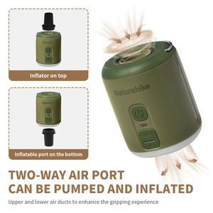 네이처하이크 다기능 에어 펌프 미니 휴대용 고속 충전 하이킹 조명 야외 매트 베개 팽창식 여행 캠핑