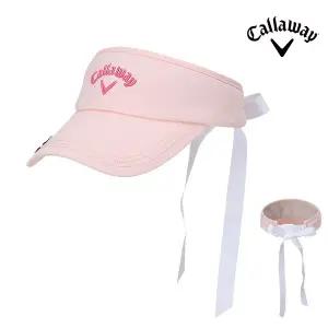 캘러웨이 우먼스 스티치 마그넷 볼마커 바이저 여성용 골프모자 핑크