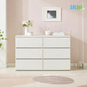 [SASA]데코라인(매장상품) 소담 3단 1200 와이드서랍장