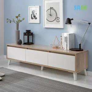 [SASA]데코라인(매장상품) 라떼 서랍형 1500 낮은 거실장