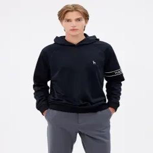 [헤지스 골프 남성] [24FW] WPTS4C223BK 가격인하스테디셀러로고 프린트 후드티