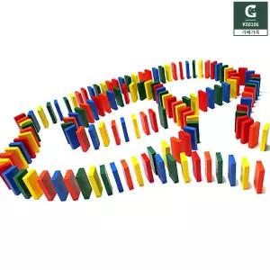 KS0106 원목 칼라 도미노 100pcs + 보관함 / 수세기 수연산