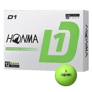 혼마 D1 골프공 2024년 12구 1더즌 그린 비거리형 볼