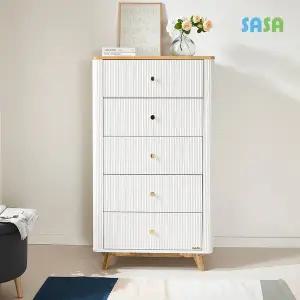 [SASA]데코라인(매장상품) 버본 5단 서랍장 1500