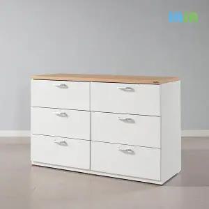 [SASA]데코라인(매장상품) 리멤버 3단 와이드 서랍장 1200