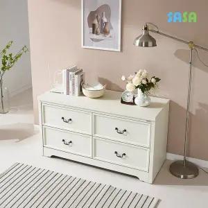 [SASA]데코라인(매장상품) 빈센트 2단 와이드 협탁 1200