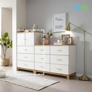 [SASA]데코라인(매장상품) 밀란 3단 다용도 서랍 수납장 750