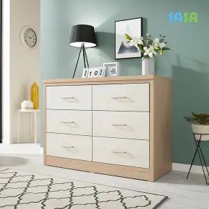 [SASA]데코라인(매장상품) 베르 3단 왕 와이드 서랍장 1200