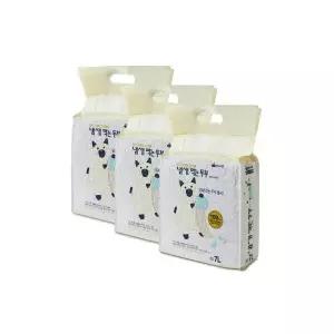 캣라이프 프리미엄 고양이 두부모래 냄새 먹는 오리지널 작은입자 2mm 7Lx 3개