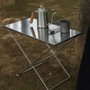 블루폴 버디 테이블 폴딩 IGT 실버스텐 캠핑 사이드 보조 테이블 장작 선반 플랫버너 호환