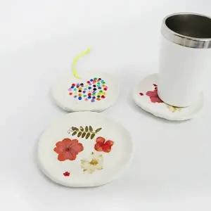 (TD) 조물조물 점토로 나만의 그릇 만들기-5인세트 (압화)