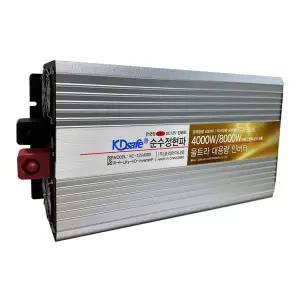 KDsafe 대용량 울트라 인버터 4000W 12V 한국형 순수정현파 220V 10.3V-17V