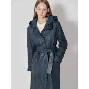 [르오트]이태리 천연양가죽100 벨티드 롱코트_P406558378