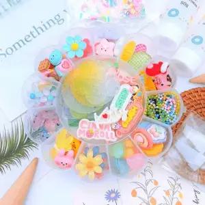 15인용 데코덴 아크릴 키링 만들기 케이스 세트 악세사리 가방키링 DIY 공예재료 단체체험 봄이오나봄 키트