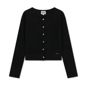 마리떼 W 베이직 코튼 가디건 MFG45CLS512 BLK LHG NVY