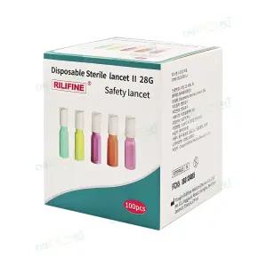 릴리파인 자동란셋 28G 100개입 / 사혈기가 필요없는 안전란셋 / 당뇨병소모성업체