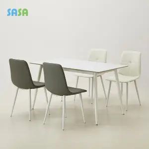 [SASA]데코라인(매장상품) 아레나 흔들림 없는 포세린 세라믹 4인용 식탁세트