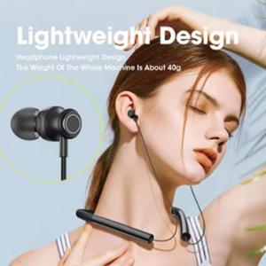 넥밴드 무선 헤드폰 고음질 스테레오 전원 디스플레이 Oppo A71 Samsung GalaxyA11용 자기 Bluetooth 이어