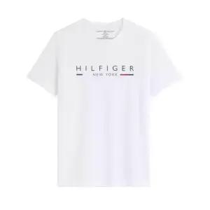 타미힐피거 남성 반팔티 반팔 티셔츠 화이트 09T4535-100