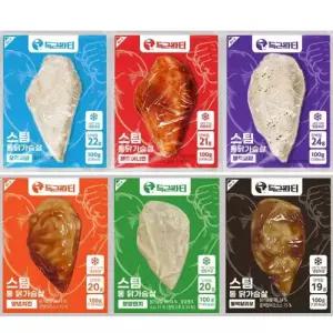 득근파티 통 닭가슴살 6종 100g, 30개