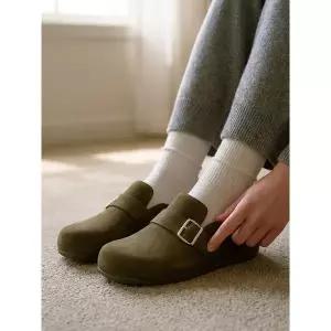 [아웃도어스/핏플랍]슈브 버클-스트랩 클로그 Microwobbleboard 카키 FFSO2F303K2