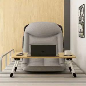침대위 좌식 의자 등받이 각도조절 바닥 접이식 앉는 기숙사 침대위의자 체어 다리없는 쿠션