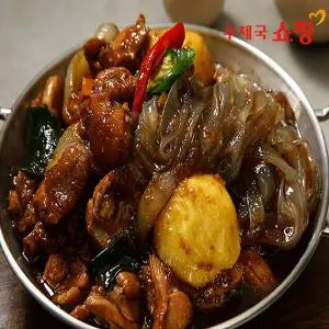 [우체국쇼핑] 매콤달콤 닭다리살 순살간장찜닭 밀키트1005g(2인분)