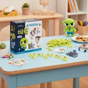 코리아보드게임 라온 신비아파트 한글 퍼즐 낱말 단어 만들기 놀이학습 언어게임 어린이 가족