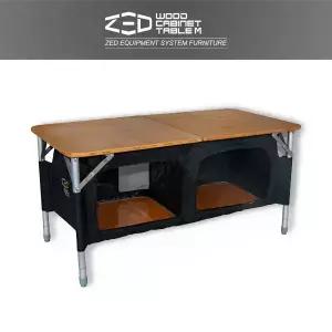 제드 우드키친 캐비넷 테이블 M 수납장 폴딩 높이 조절