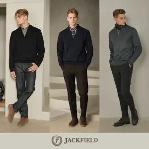 O  남성 솔리드 밍크 본딩 레이어드 셔츠 니트 3종