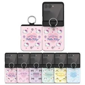 갤럭시 Z플립7 산리오 큐티 헬로키티 시나모롤 포차코 쿠로미 한교동 오토힌지 카드도어 케이스