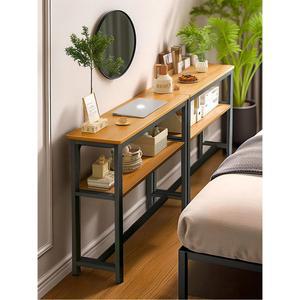 침대 틈새선반 슬림 80X20CM 단층 사이드 수납장 머리맡 폭좁은 얇은 프레임 침실 화이트