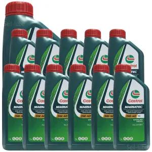 캐스트롤 마그네틱 SQ C3 5W40 1L x 12개 1박스 가솔린 디젤 겸용 100% 합성 엔진오일 (SQ 업그레이드 신제품) 특수 정제된 지능형 분자 적용
