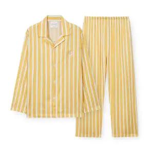 [오르시떼](강남점)남성 H013 멜린옐로 긴소매 파자마 세트