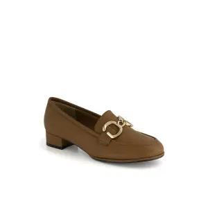 닥스 여성구두 3cm 라운드토 버클장식 로퍼 DLF520KA20 (브라운) 214122