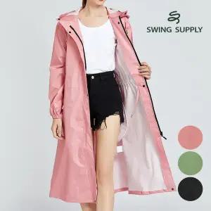 스윙서플라이 여성 골프 우비 허리스트링 생활방수 여성 레인코트W412RC01