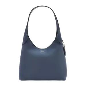 스웨이드 가죽 마그네틱 클로저 숄더백 CW637 B4 LD LIGHT DENIM