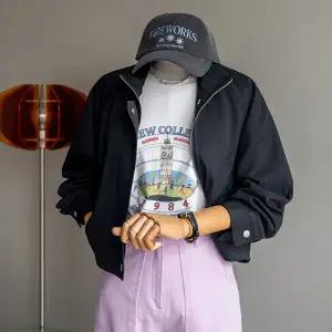 (안나앤모드) A. 너티 크롭 하이넥 블루종 [자켓D0205R01]