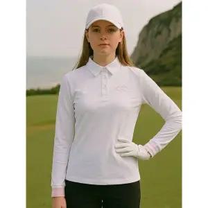 [아웃도어스/맥케이슨]여성 솔리드 카라 티셔츠 화이트 MDW1TL603WHI