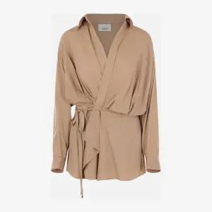 이자벨마랑 랩 프론트 사이드 타이 블라우스 VE0678FA D1I03I67KI