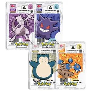 포켓몬 배틀 맥세이프 투명 카드 지갑 2장 수납 전용 잠만보 카포에라 팬텀 뮤츠